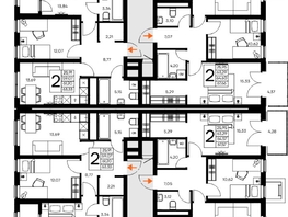 Продается 1-комнатная квартира ЖК Листория, этап 3, 56.88  м&sup2;, 9669600 рублей