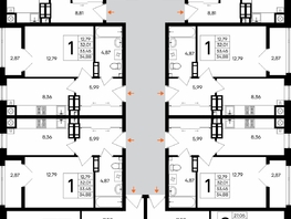 Продается 1-комнатная квартира ЖК Сезоны, 44.15  м&sup2;, 7505500 рублей
